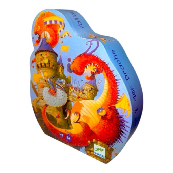 Crocodile Creek-Djeco Vibrant Dragon Castle 54 piece Puzzle ages 5+ - Picture 1 of 3